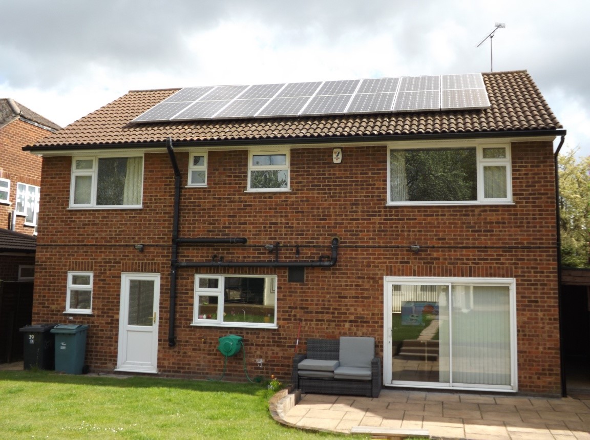 4 bed detached with solar panels