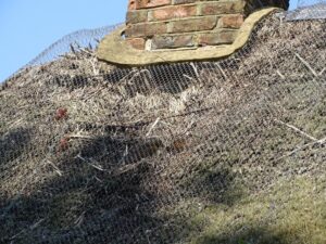 Water penetration round chimney stack