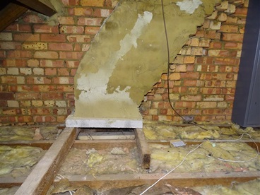 chimney breasts removed