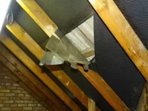 Sarking felt split in loft